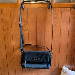 Nylon black Kate spade cross body.